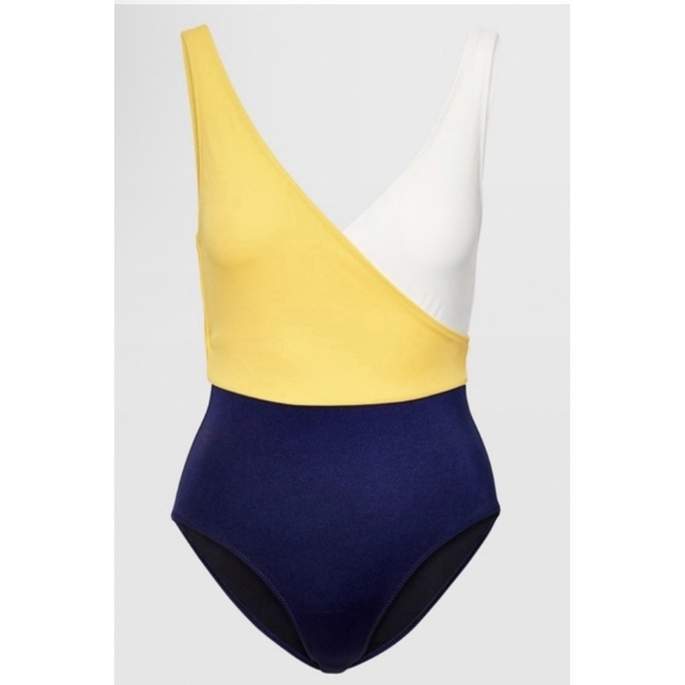 Anthropologie Solid & Striped The Ballerina One-Piece Swimsuit‎ Color block